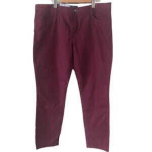 Tommy Hilfiger Modern Skinny Trouser Dark Red